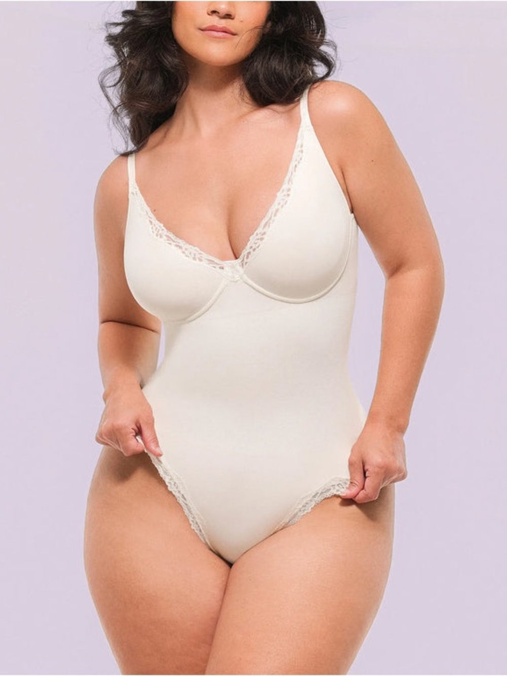 NWT Shapellx - OceanHug Oyster Reborn Smoothing Bodysuit - Oyster White - Size L